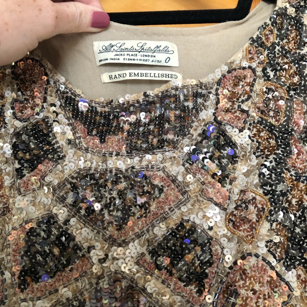 All Saints Beaded Python Dress - image 5